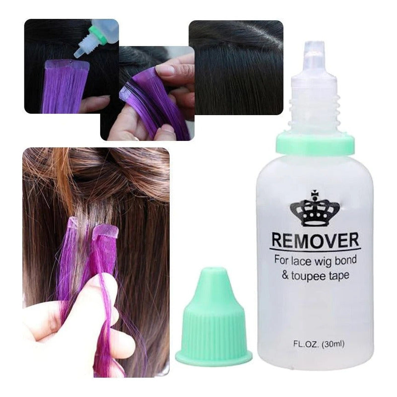 Cabello Natural 100% Humano 50cm Cintas Adhesivas, 10uds.