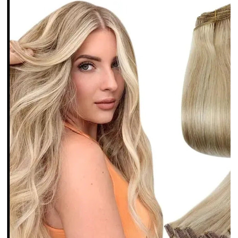 Lace Clip Cortinas De 60cm, Cabello Natural 100% Humano...