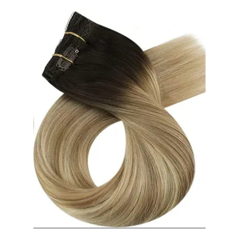 Lace Clip Cortinas De 60cm, Cabello Natural 100% Humano...