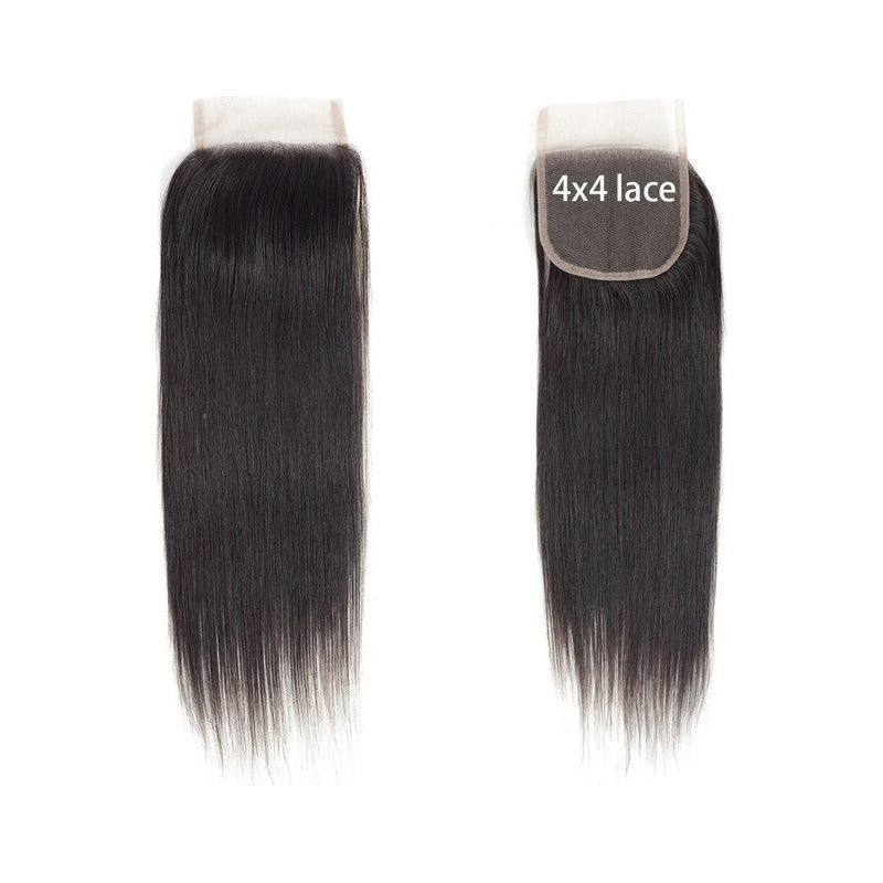 3 Moño Más Lace 4x4 Cabello Natural 100% Humano 16 Pulgadas
