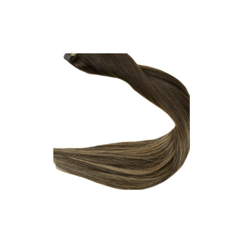Cabello Natural 100% Humano 50cm Cintas Adhesivas, 10uds.