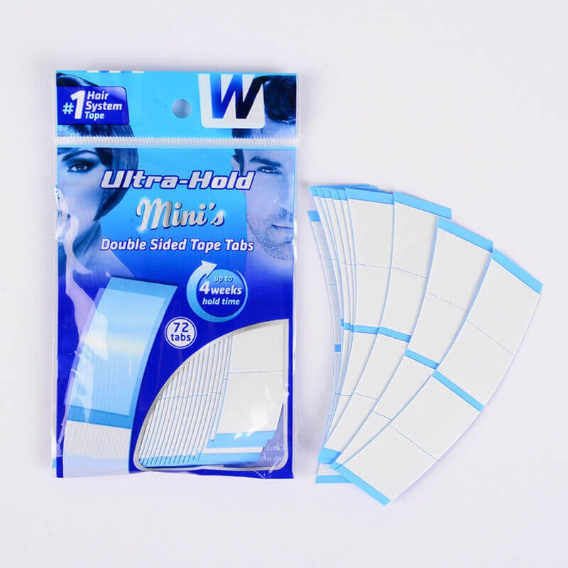 Cinta De Peluca Azul Ultra Hold Mini, Bolsa De 72 Tabs.