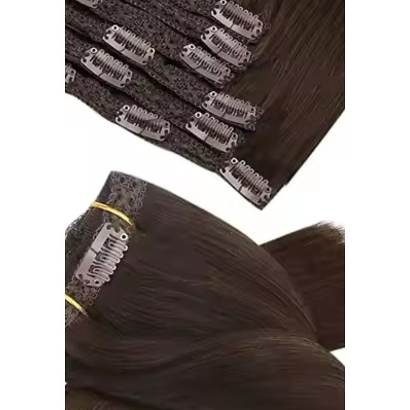 Cortinas De 65cm, Extensión De Cabello Natural 100% Humano