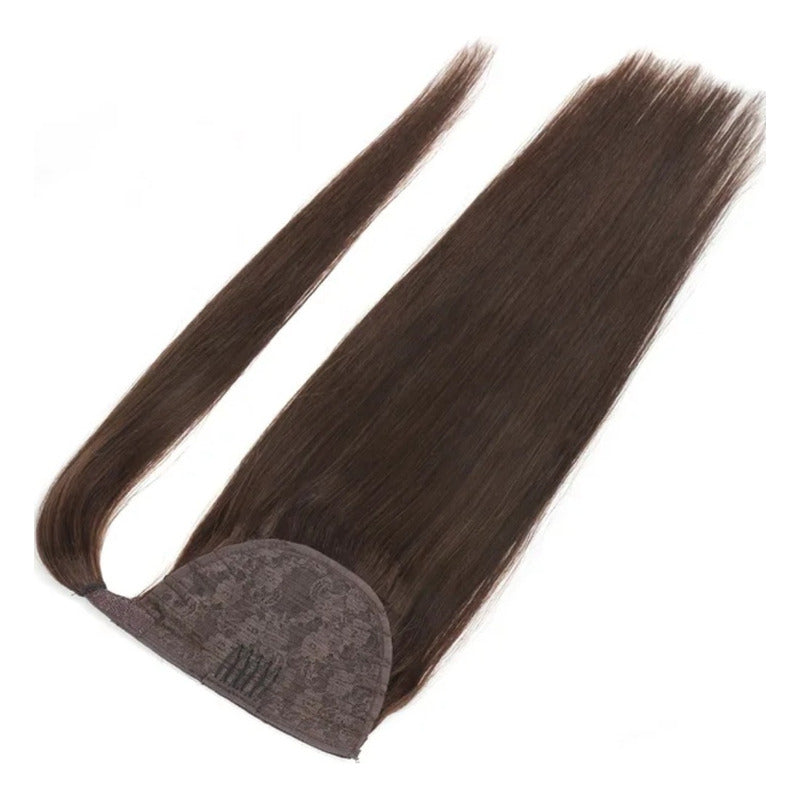 Extension Cabello Natural 100% Humano Cola De Caballo 51cm