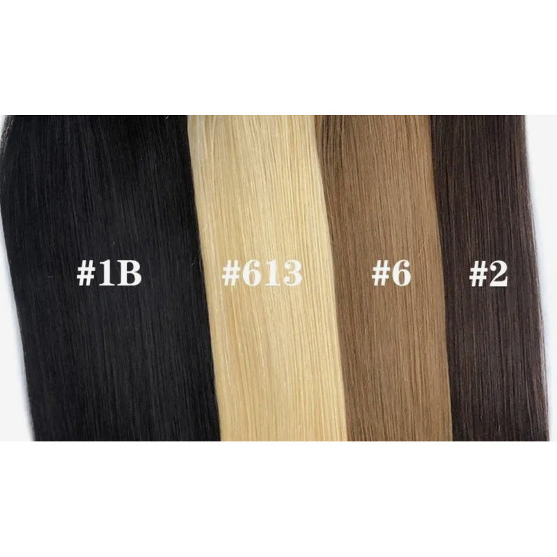 Cabello Natural 100% Humano 60cm Cintas Adhesivas, 20uds.