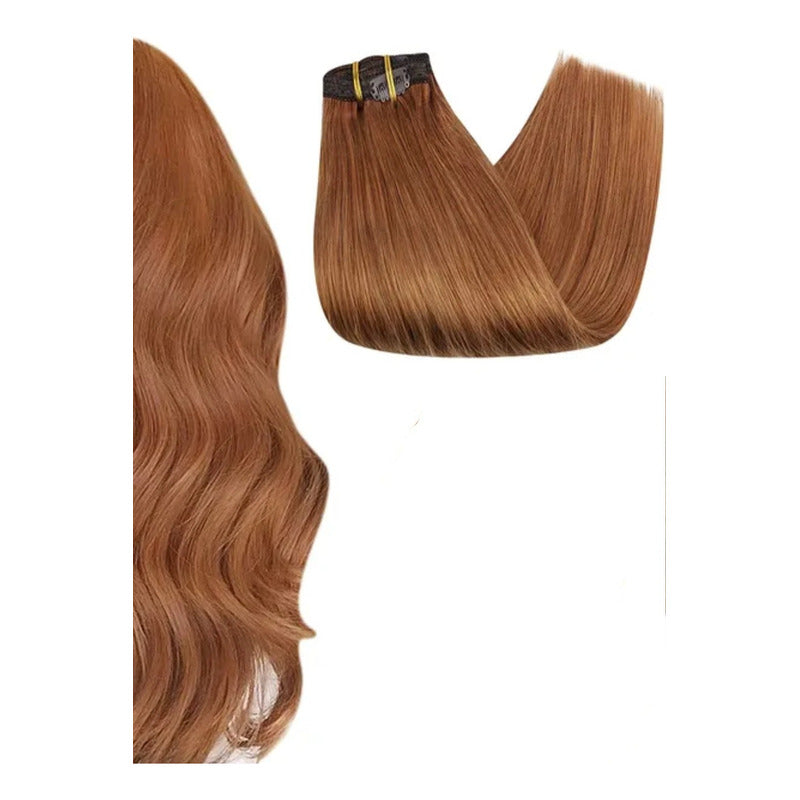 Lace Clip Cortinas De 60cm, Cabello Natural 100% Humano...