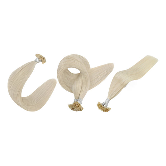 Fusión Cabello Natural 100% Humano, 25 U-tip De Queratina