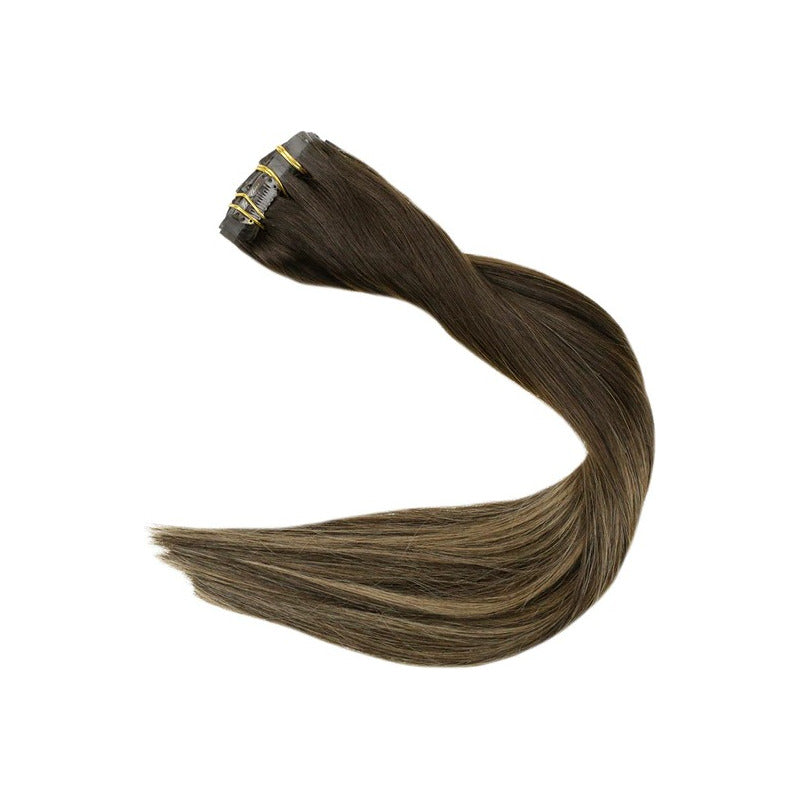 Cabello Natural 100% Humano 50cm Cintas Adhesivas, 10uds.