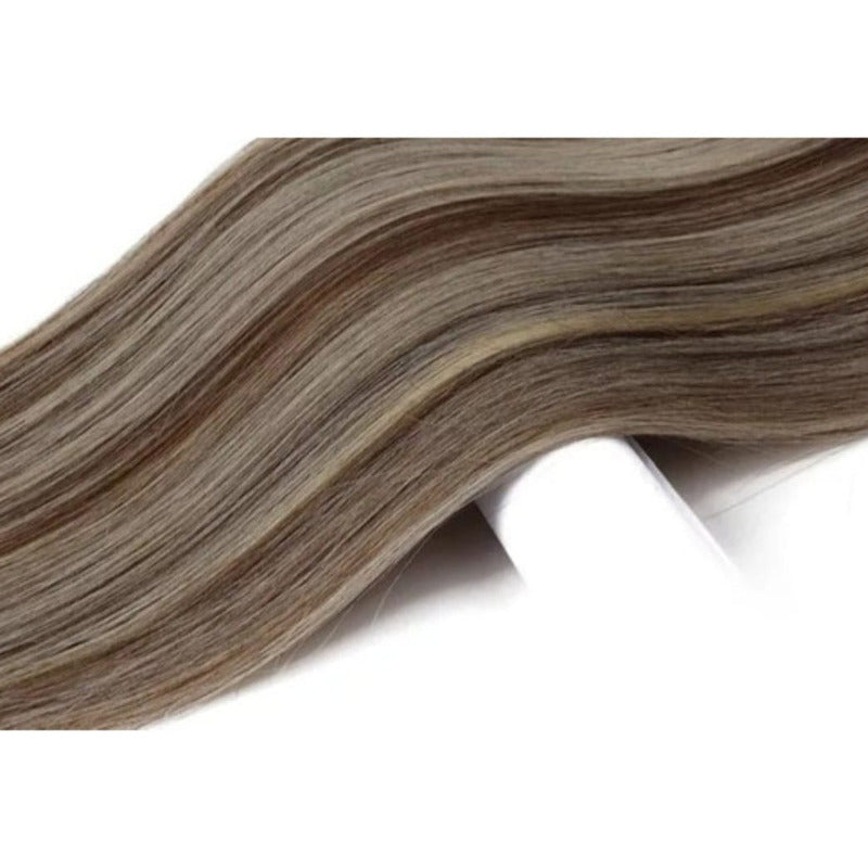 Cabello Natural 100% Humano 60cm Cintas Adhesivas, 20uds.