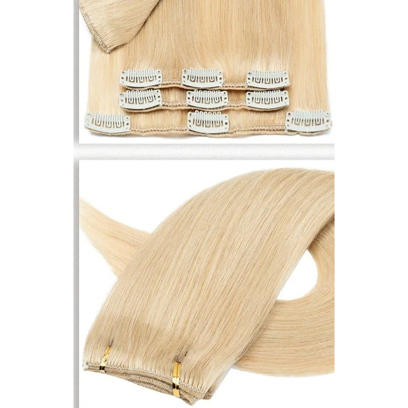 Cortinas De 65cm, Extensión De Cabello Natural 100% Humano