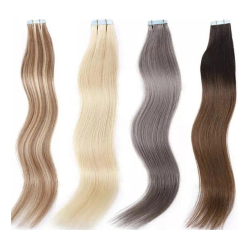 Cintas Adhesivas, Cabello 100% Humano Tape Hair 10uds. 40cm