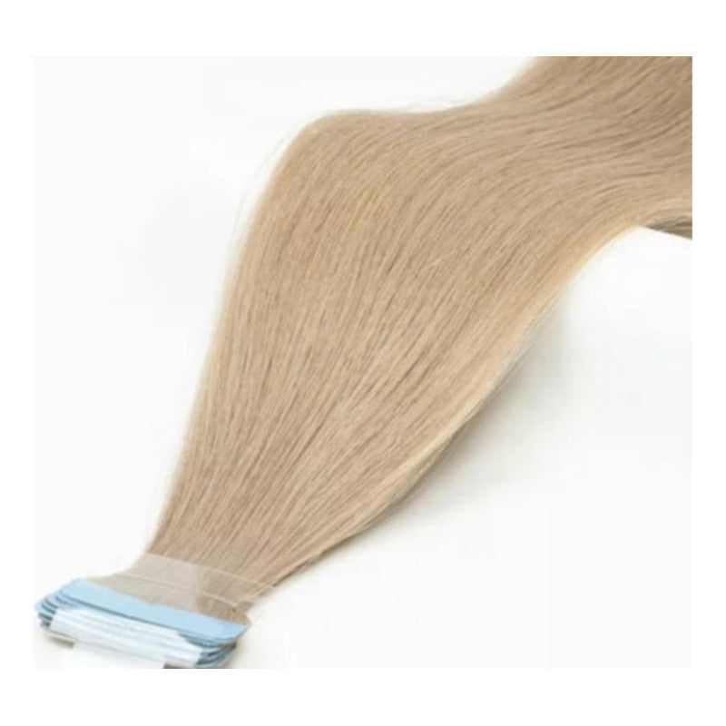 Cabello Natural 100% Humano 60cm Cintas Adhesivas, 20uds.