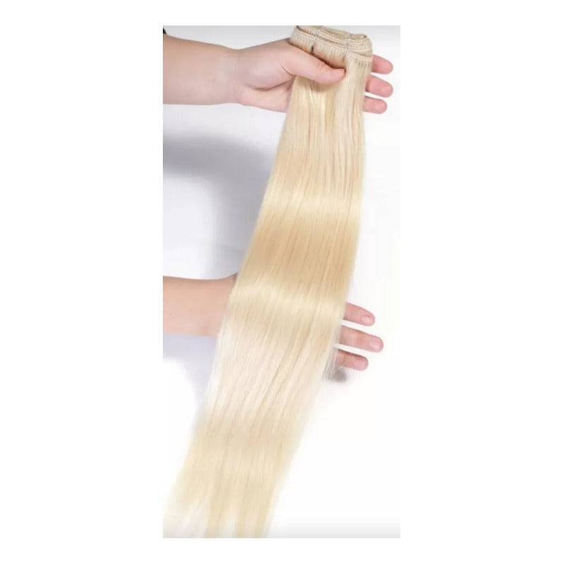 Cabello Natural Extensión 100% Humano 100 Gramos 76 Cm Lisa