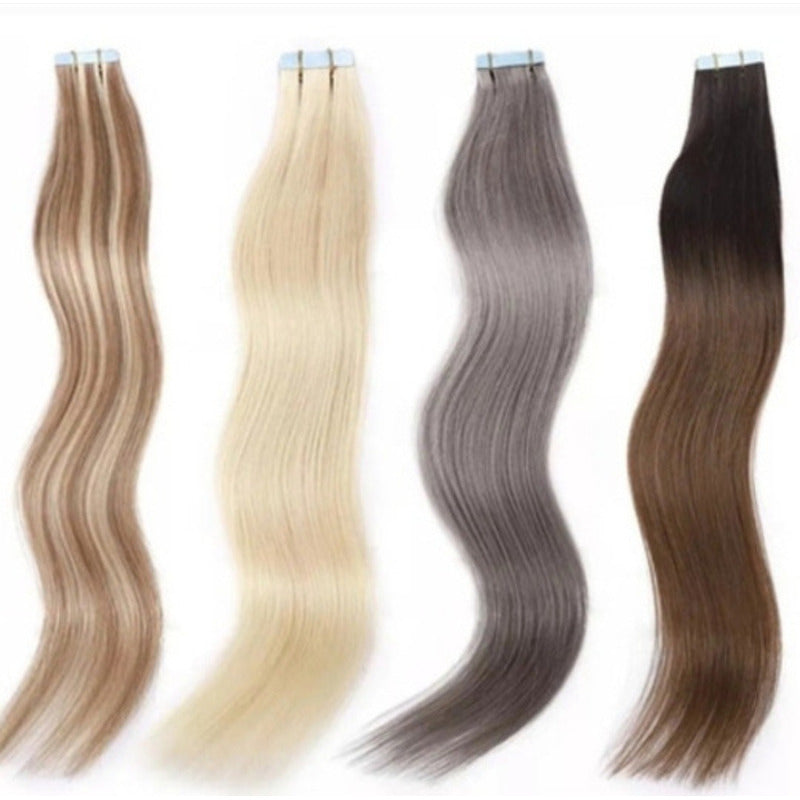Cabello Natural 100% Humano 60cm Cintas Adhesivas, 20uds.