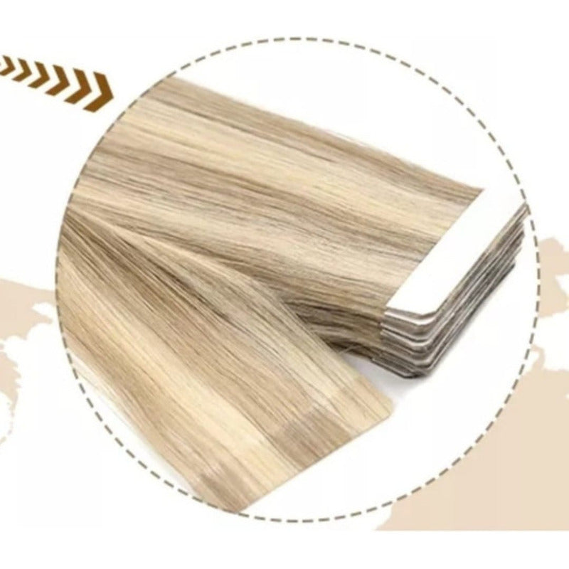 Cintas Adhesivas, Cabello 100% Humano Tape Hair 10uds. 40cm