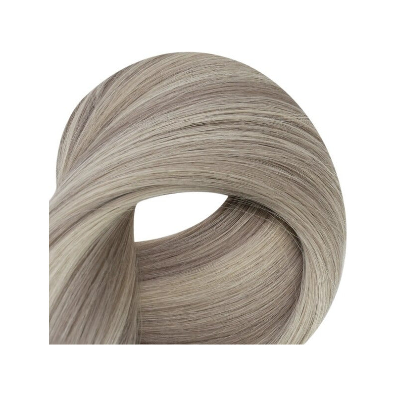 Cabello Natural 100% Humano 60cm Cintas Adhesivas, 10uds.