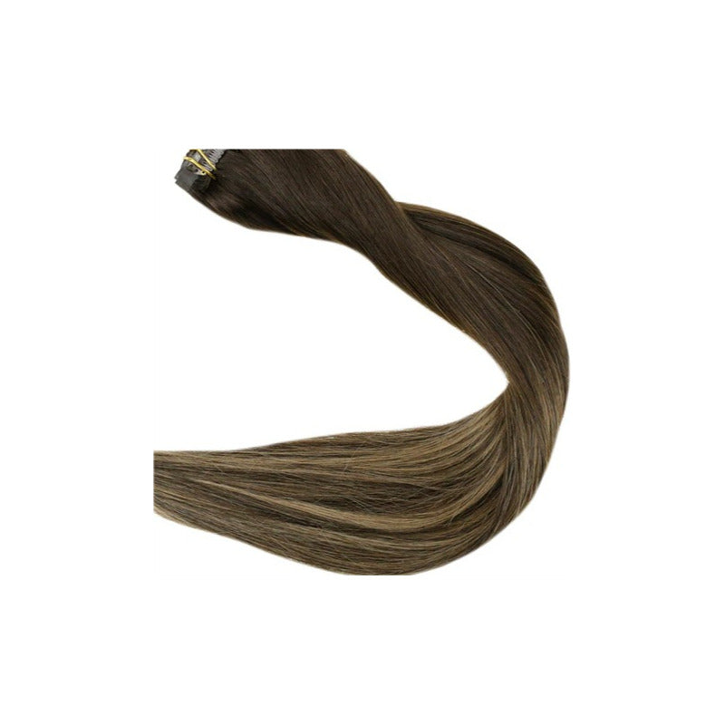 Lace Clip Cortinas De 60cm, Cabello Natural 100% Humano...