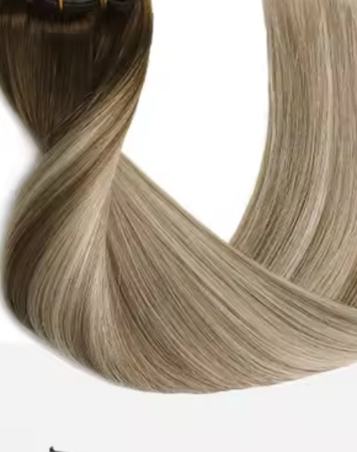 Cortina de cabello con Clip 100% humano